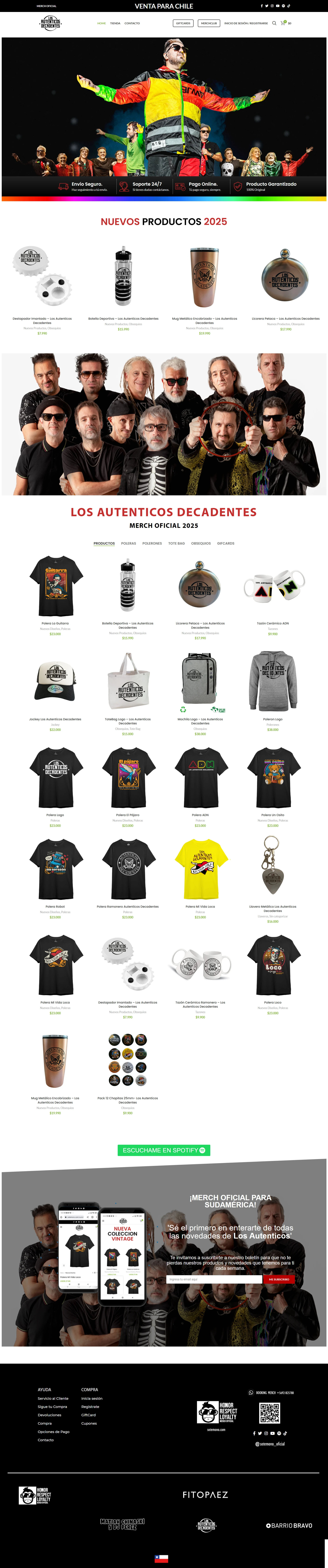 Los Auténticos Decadentes (Merch Oficial)