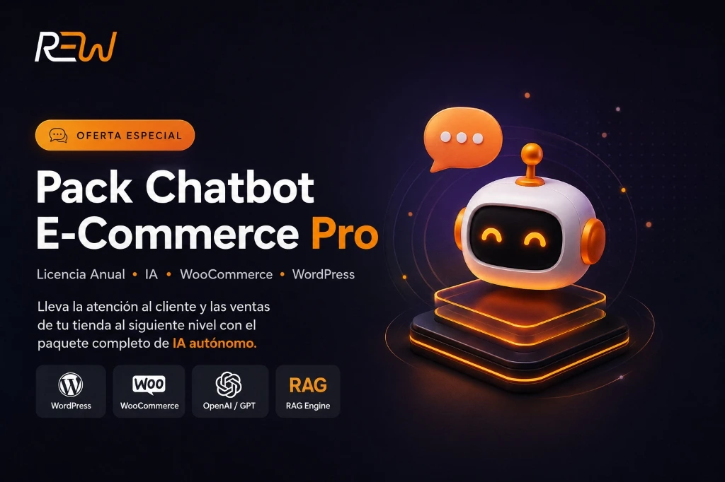 Pack Chatbot E-Commerce Pro – Licencia Anual